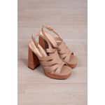 Sandália Meia Pata Laser 12 cm salto e 3 cm frente_ 3242- Cinza