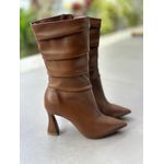 Bota Slouch Cano Médio 8cm_3247- Marrom