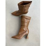 Bota Slouch Cano Médio 8cm_3247- Marrom