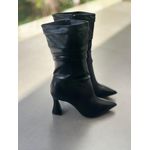 Bota Slouch Cano Médio 8cm_3247- Preto