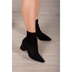 Bota Meia Tela 6cm_3248- Preto