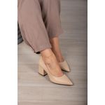 Scarpin Salto Bloco Liso 6 cm_3254- Nude