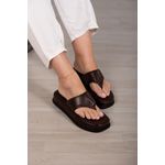 Flat Dedo 4 cm_3259- Marrom