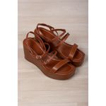 Anabela 3 fivelas salto 8 cm super Leve 