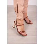 Sandália Tira Elástico 2 opções de uso 9 cm_3284- Caramelo