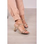 Sandália Tira Elástico 2 opções de uso 9 cm_3284- Ouro