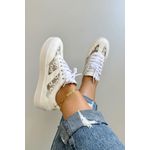 Tênis Tela Flor_3303- Branco