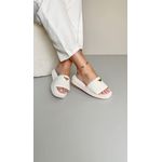 Sandália Flat Trama_3339- Branco