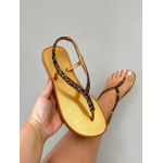 Chinelo Elástico Ajustável_3371- Bronze