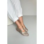 Sapatilha Tela Dourada_3416- Ouro