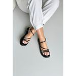 Sandália Papete Detalhe Strass_3417- Preto