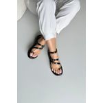 Sandália Papete 2 Fivelas Dedo_3419- Preto