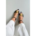 Sandália Rasteira Bico Folha Peça Orgânica_3422- Preto