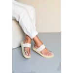 Sandália Papete em Couro Dedo Trama_3437- Off