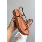 Sandália Papete Ladrilho Elástico_3443- Caramelo