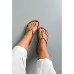 Sandália Papete Ladrilho Elástico_3443- Caramelo