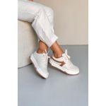 Tênis Estiloso Sola Alta_3447- Off/ Rose