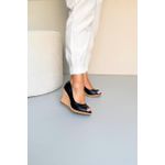 Anabela Cunha Salto Cortiça 10 cm_3454- Preto