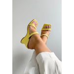 Tamanco 2 Tiras 9 cm_3457- Amarelo