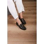 Mocassim Pedraria Luxo_353- Preto