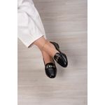 Mocassim Fivela Luxo/Elo Super Confortável_410- Preto