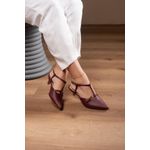 Scarpin Fivela/Tira salto 2 cm_414- Marsala 