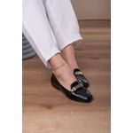 Mocassim Detalhe Fivela Diferente Super Confortável_416- Preto