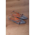 Sapatilha Slingback 2 Fivelas_478- Cinza