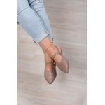 Sapatilha slingback Fivela/Ilhós_485- Cinza