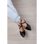 Sapatilha Slingback Tachas Cruzadas_488- Preto