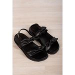 Sandália Papete Duplo Laço_574- Preto