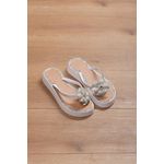 Chinelo Flor Luxo Strass_590- Branco