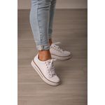 Tênis Viés Caramelo Super Confortável_736- Branco 