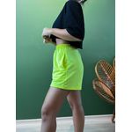 Short Moletom Neon Amarelo