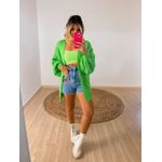 Top Renda Verde Neon 