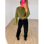 Cropped Flare Cf Verde