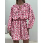 VESTIDO VITÓRIA MANGA ROSA