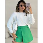 SHORT SAIA ALICE TWEED VERDE