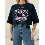 T-SHIRT ENJOY THE MOMENT PRETA 02