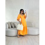 VESTIDO LAUANA MANGA LARANJA