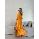 VESTIDO LAUANA MANGA LARANJA