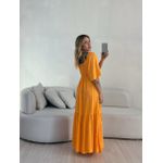 VESTIDO LAUANA MANGA LARANJA