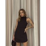 VESTIDO YARA FORRO SHORT PRETO