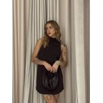 VESTIDO YARA FORRO SHORT PRETO