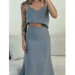 CONJUNTO PRISCILA SAIA MIDI CINZA