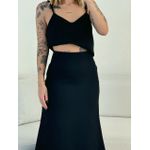 CONJUNTO PRISCILA SAIA MIDI PRETO