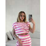 BLUSA LUNA LISTRAS ROSA