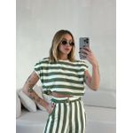 BLUSA LUNA LISTRAS VERDE