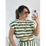 BLUSA LUNA LISTRAS VERDE