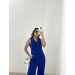 CONJUNTO COLETE COM CALÇA AZUL